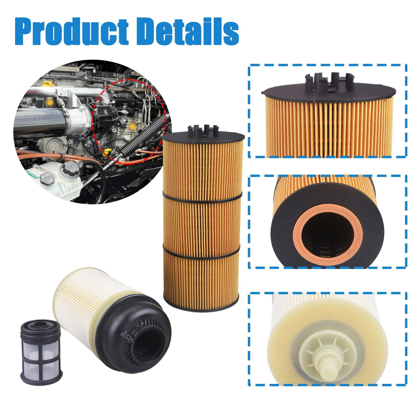 

LF17511 PF9908 Fuel filter with P551005 oil filter kit replaces # PF9908 P551005 P51063 Detroit diesel engine