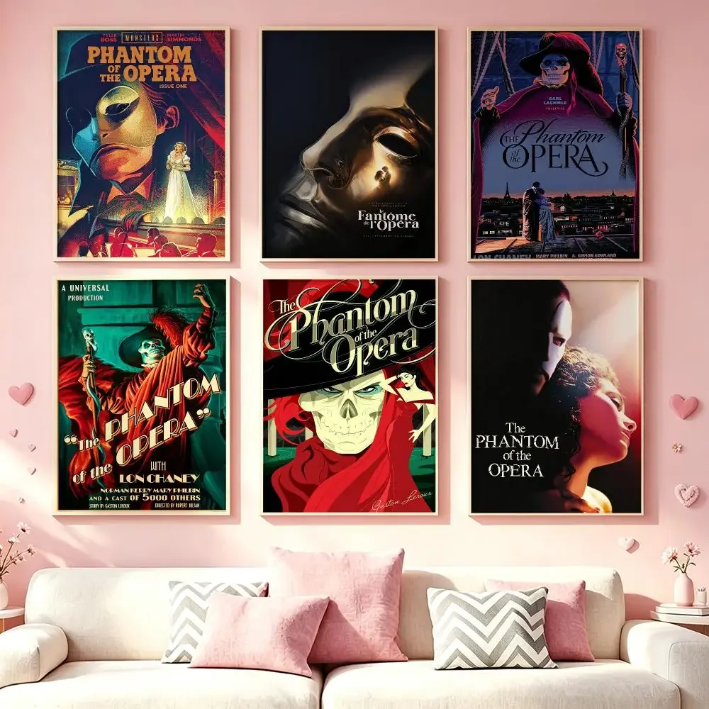 Book The Phantom of the Opera Poster Poster HD Printing Dreamy Style Wall Art Home Decor For Living Room Bedroom Gift Giving