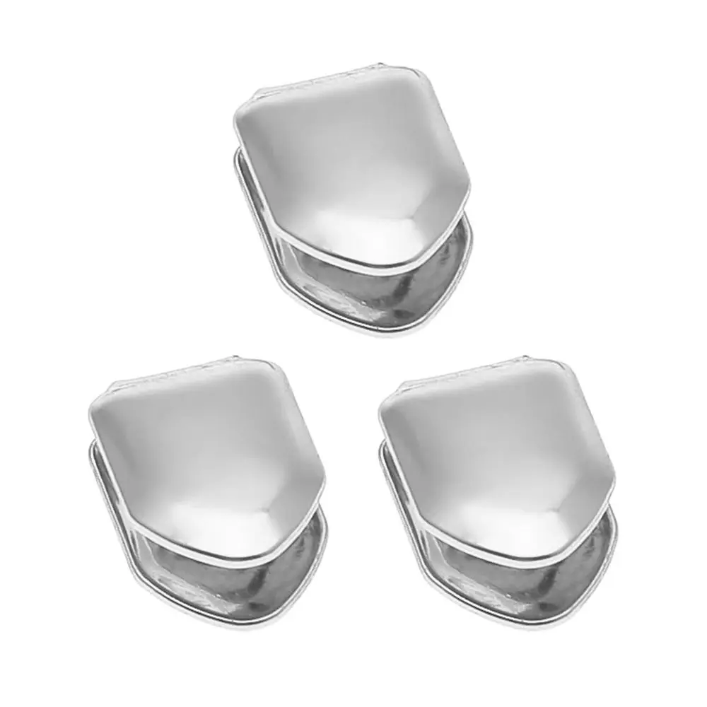 New Unisex Hip Hop Trendy Teeth Mold Kit Solid Grillz Grill Single Tooth Caps Gold Teeth Set