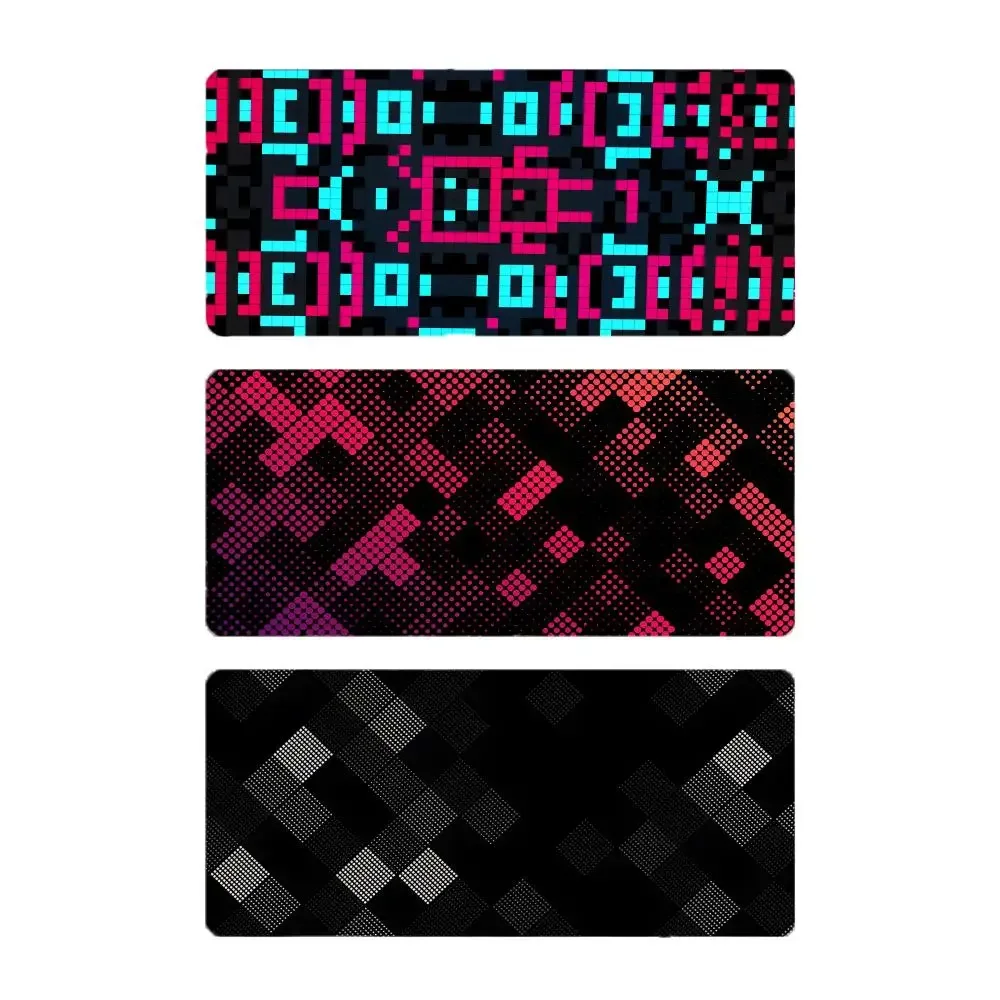 retro pixel Pixel Art Mouse Pad Large Gaming Mousepad with Stitched Edges Thickened Desk Mat PC