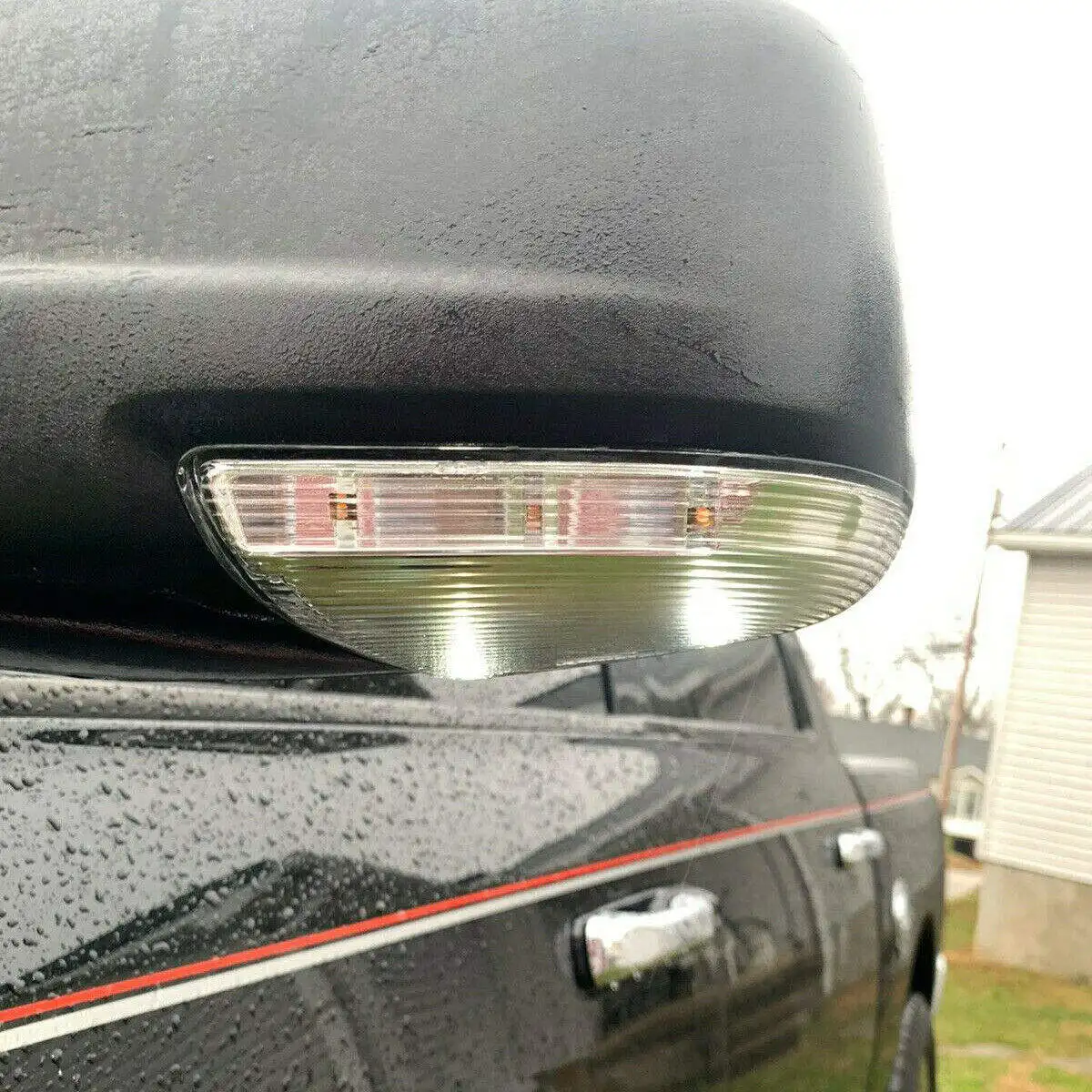 NEW For Dodge Ram 1500 2500 LED Mirror Turn Signal Puddle Light Car Rearview Side Marker Lamp Assembly 2010-2018