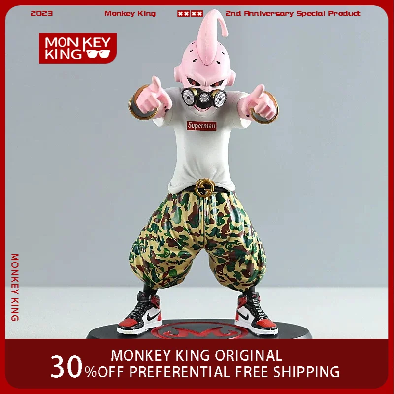 25cm Dragon Ball Anime Figure Majin Buu Peripheral PVC Spot Model Cool Statue Desktop Decorative Ornaments Birthday Gifts Toys