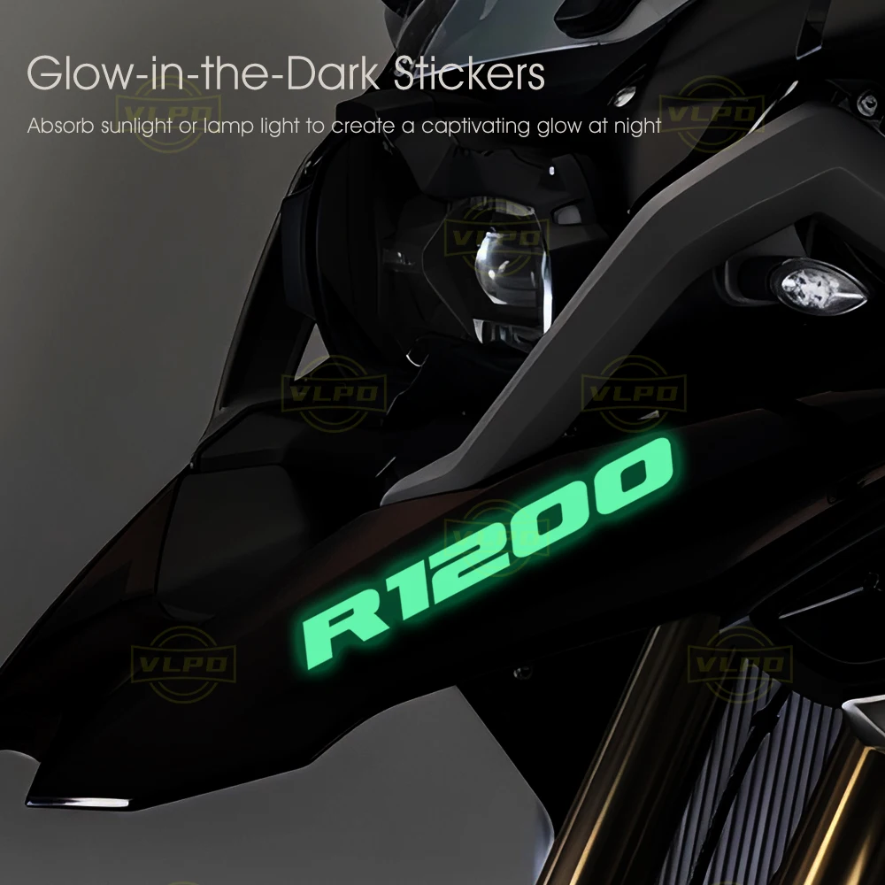 Motorcycle Glow Stickers Waterproof Decal for BMW R1200GS R 1200 GS R1200 1200GS GS1200 LC Adventure Accessories