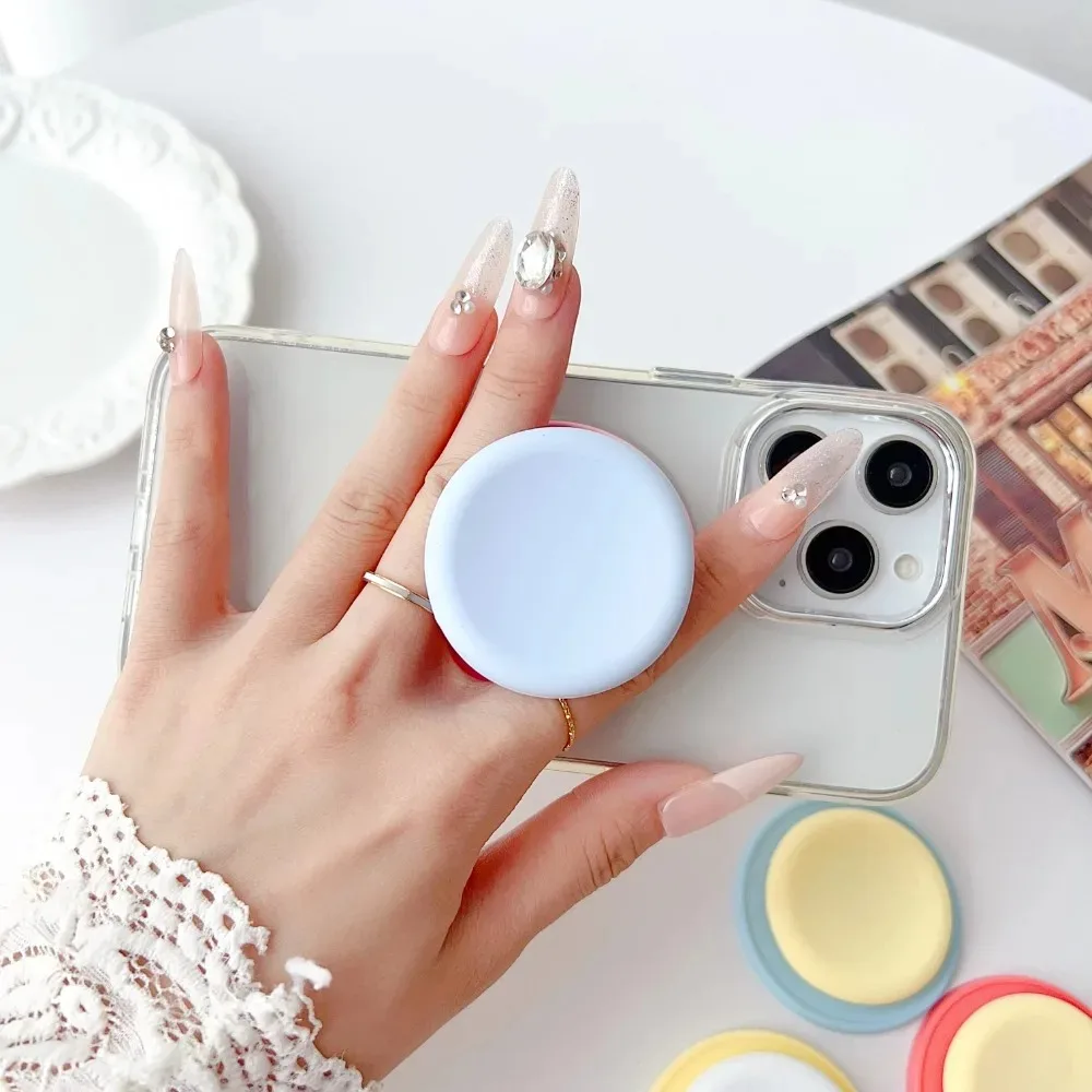 

Korea Dopamine Silicone Magnetic Mobile Phone Expanding Bracket Socket Foldable Mag-Safe Phone Case Grip THands-free Kickstand