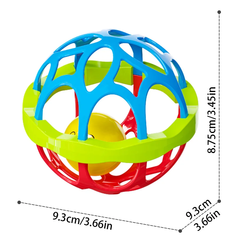 아기 딸랑이 0-12개월 아기 교육용 장난감 셰이커 그랩 스핀 세트 감각 교육 신생아 선물 (남아/여아용)