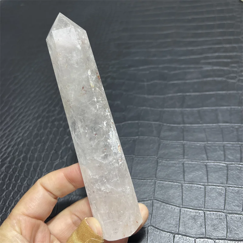 Natural Clear Quartz Crystal Tower Stone Point Home Decor feng shui Wand Witchcraft Reiki Meditation and Chakra Healing Crystals view 6
