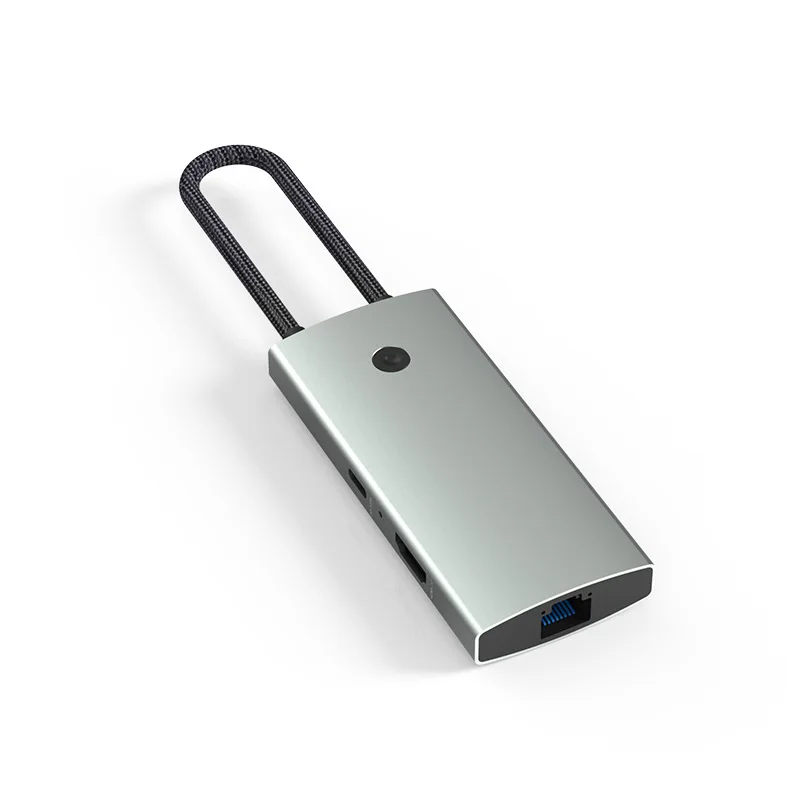 

Typec docking station 4k60hz gigabit network port usb3.0 splitter hub converter one-click screen projection