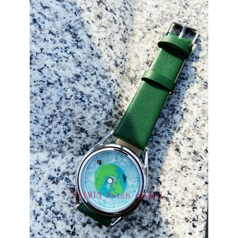 Reloj de diseño creativo de todo el mundo, reloj de pareja de cuarzo Simple, movimiento importado, correa de acero impermeable, una mano