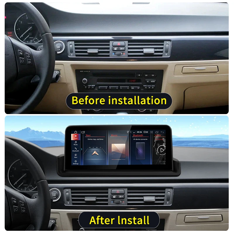 STWEI NEW ID8 Snapdragon665 8Core 8G 128G Carpaly Bluetooth Navi For BMW 3Series E90 E91 Android Multimedia Car Video Player