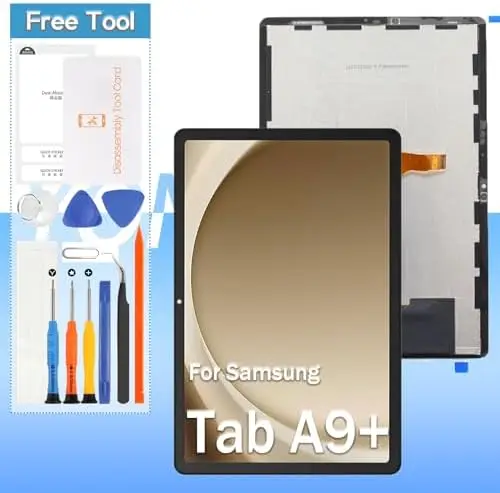 

Screen Replacement for Samsung Tab A9+ 11.0, LCD Digitizer Assembly with Tools, Black