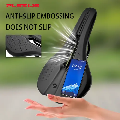 Imagen 2 del producto PLSELIS sillín de bicicleta competitivo, suave y cómodo, ligero, 306g, arco de asiento, tamaño 7*7, accesorios para montar en carretera.