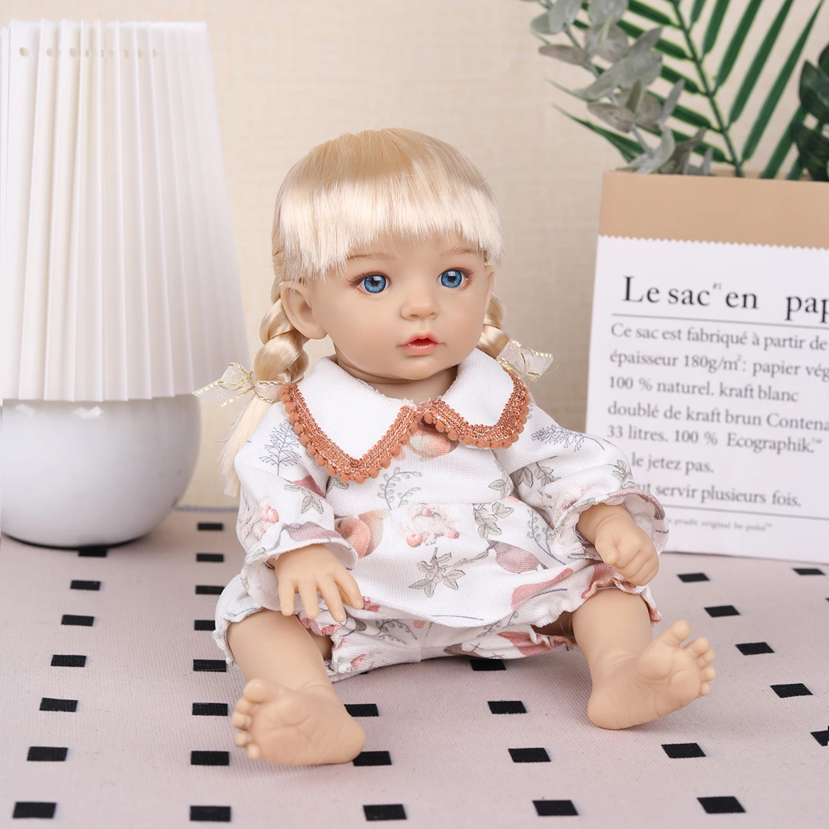 12インチのリアルなベビードール女の子のおもちゃ、子供用、ファッションリボーンドール、コレクタブルギフト教育玩具