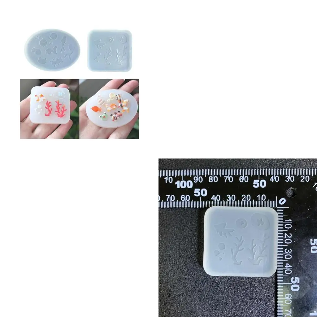 

Handmade Jewelry Silicone Mold Fish/Coral Shaped Epoxy Molds DIY Accessory Mould