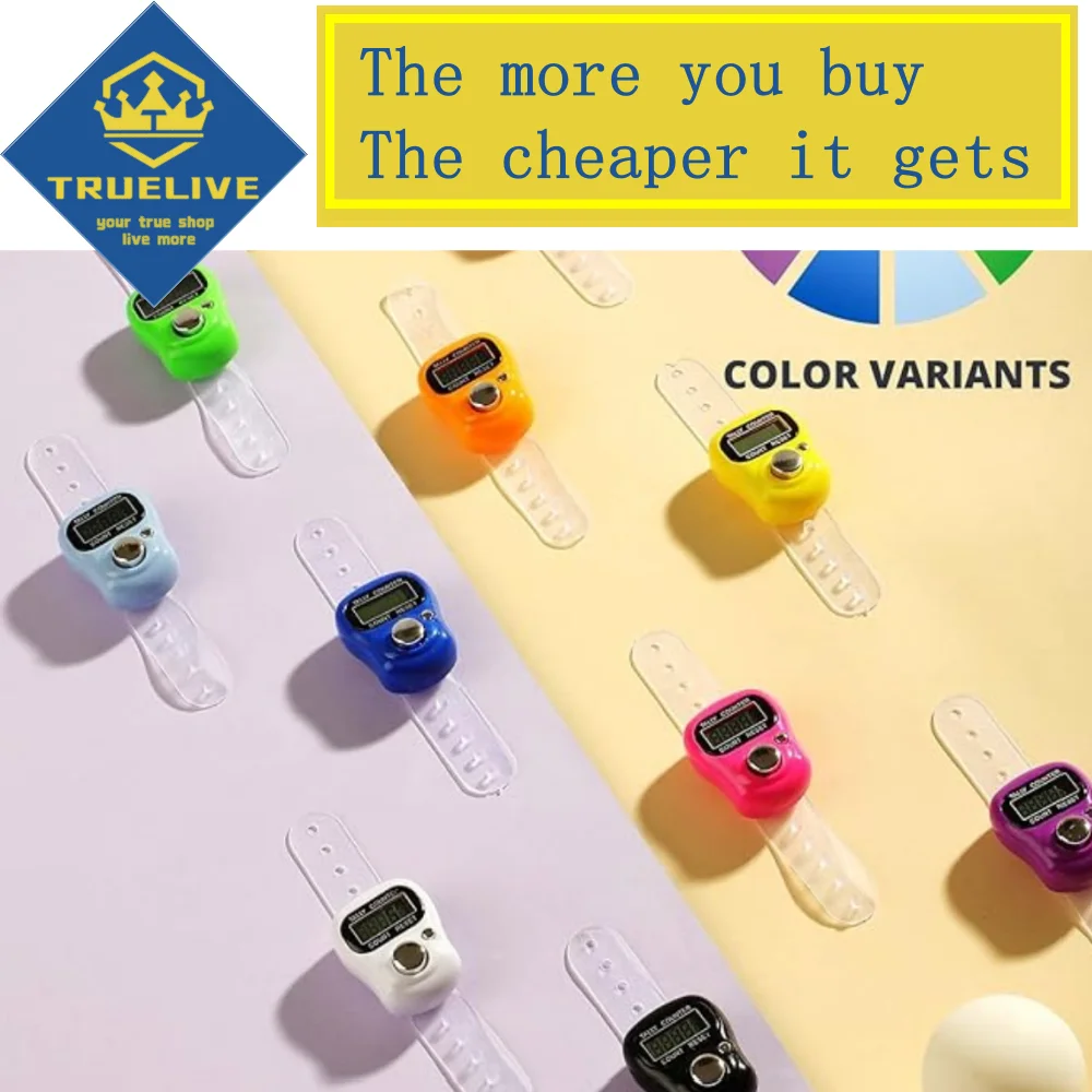 【Wholesale More Cheaper】Mini Electronic Finger Counter Hand Tally Clicker Counter Ring Digital Counters Knitting Row Counter