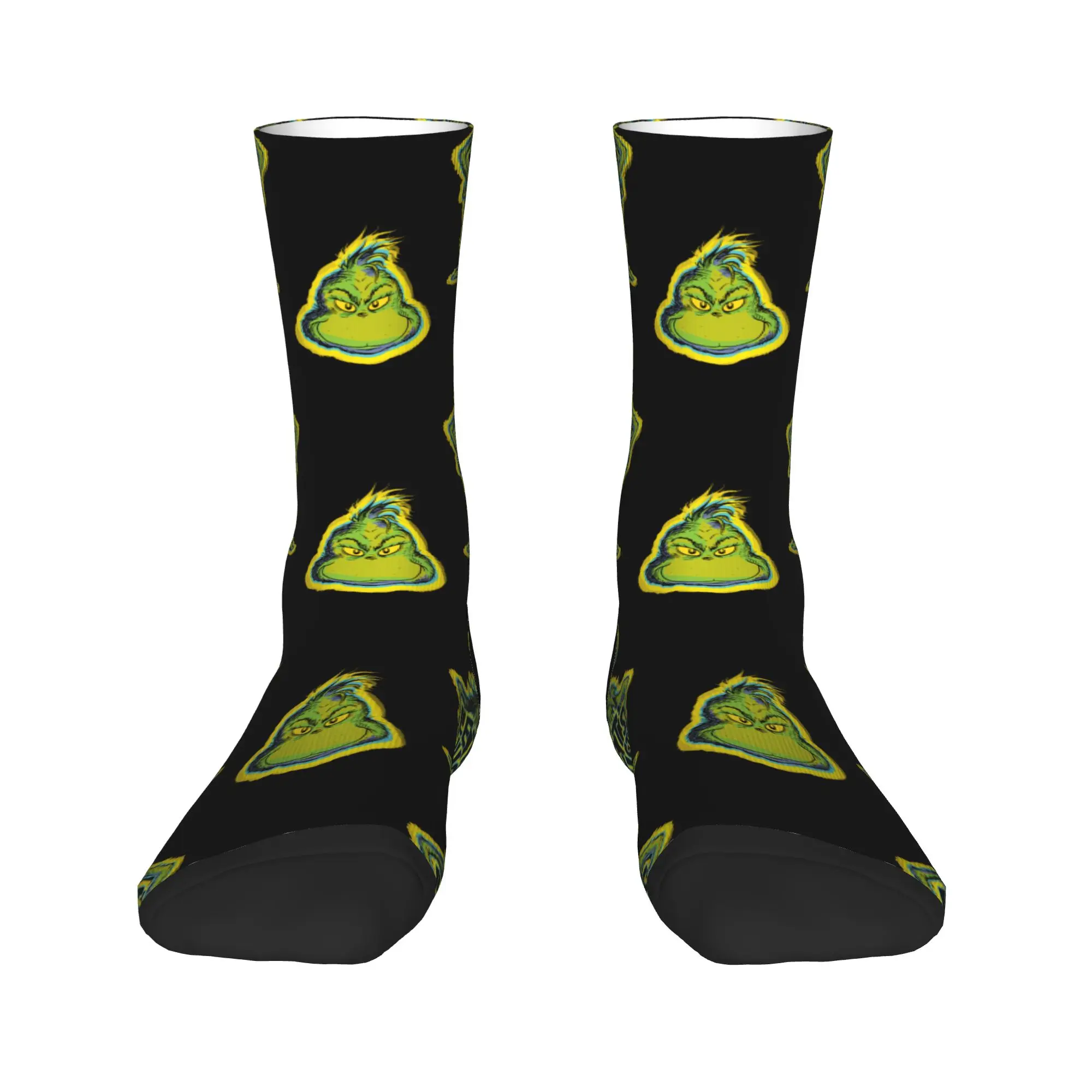 Christmas-S-Green-S-Grinched Socks Men Women Polyester Fashion  Socks Spring Summer Autumn Winter Middle Tube Socks Gifts