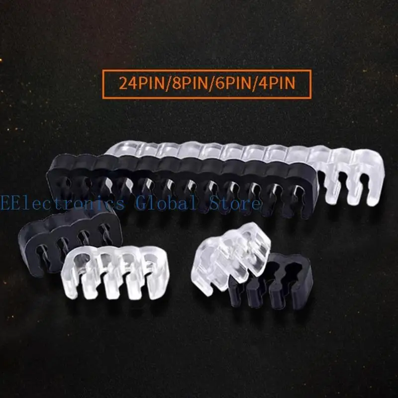 462B 36Pcs Cable Combs For PC Module Wires Maganers Perfect For Sleeved Cables And Customizable Builds