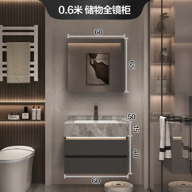 لائحة، بدون خياطة، حوض سيراميك، خزانة حمام، فاخرة خفيفة، مرحاض، غسيل #5