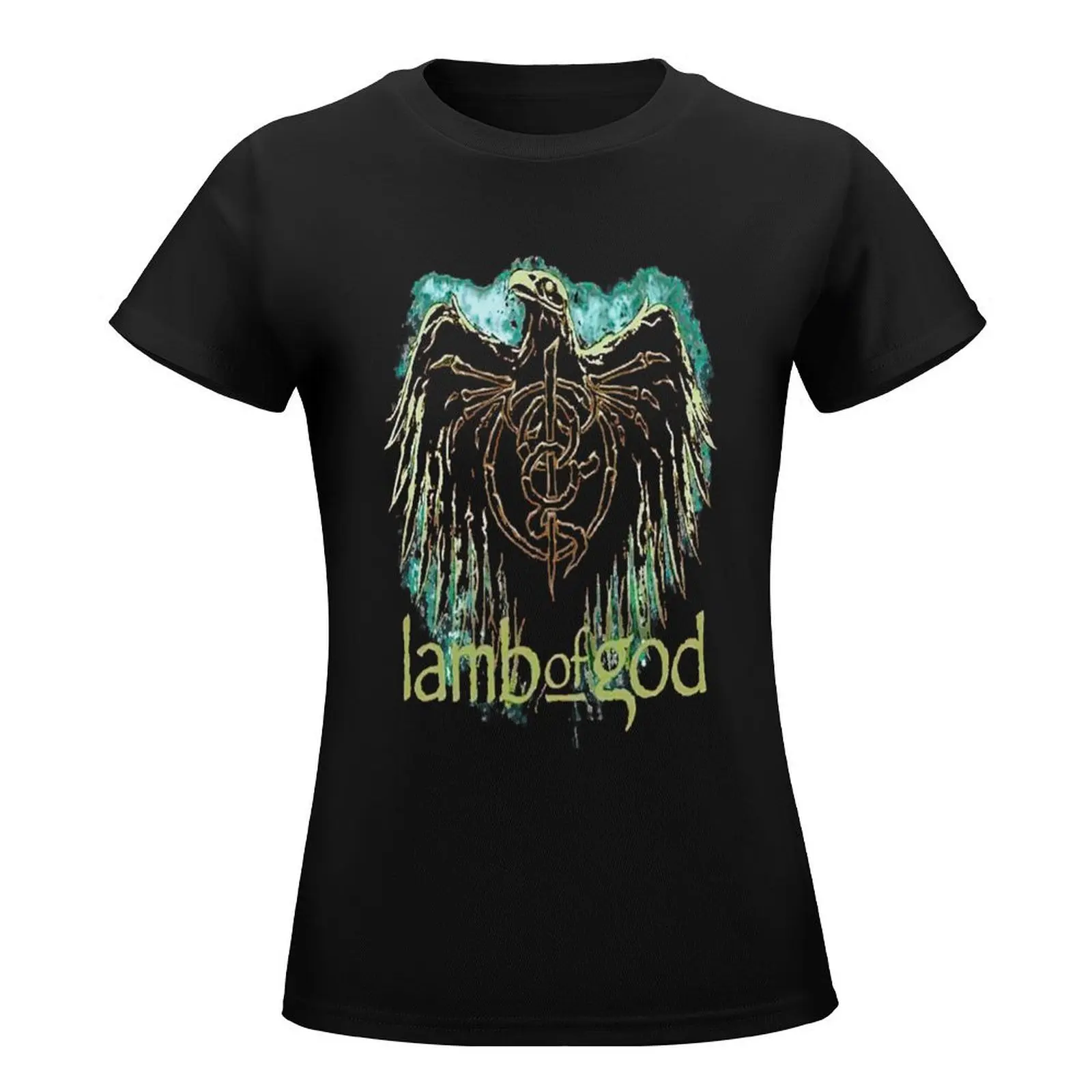 LOG 1 lamb of god T-Shirt summer tops Female clothing oversized workout shirts for Women