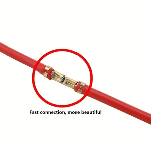 terminale hızlı bağlantı kablosundaki düğmeye basarak 50 adet yerleştirme hattı konektörü Çizginin konilerinin en iyi 10 satışı - №1