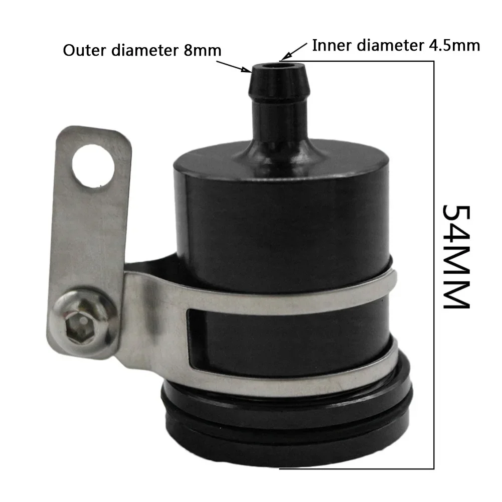 Depósito de líquido de frenos de motocicleta Universal, aleación de aluminio, tanque de embrague trasero de motocicleta, taza de líquido de aceite con soporte, Piezas de motocicleta