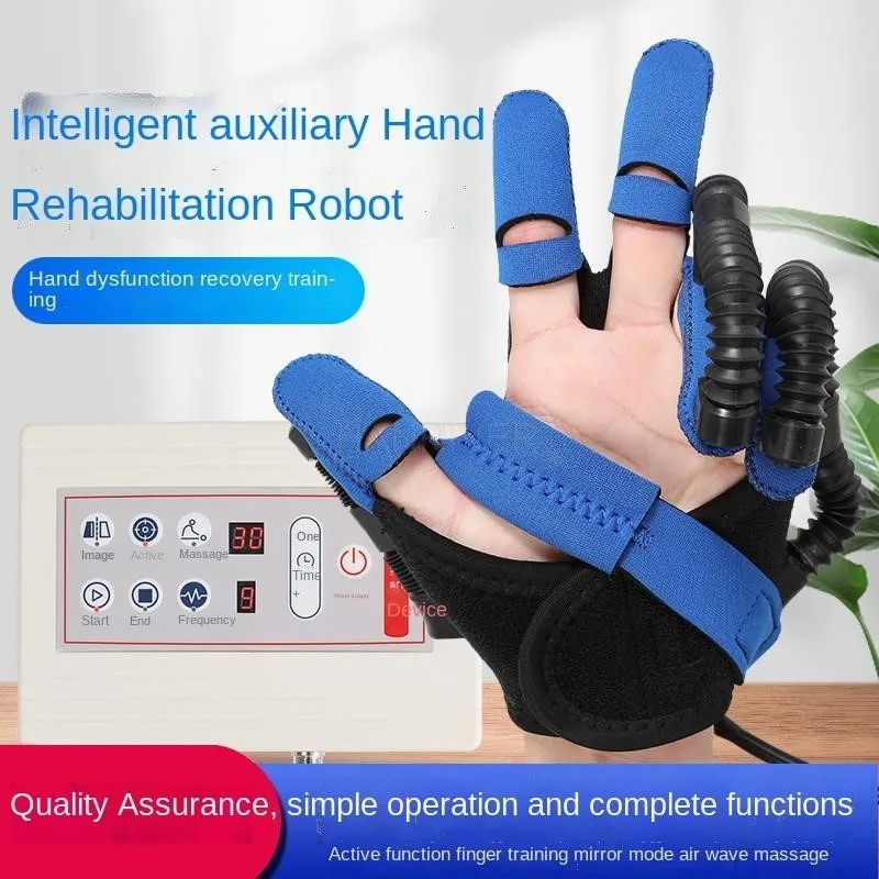 

220V Rehabilitation Robot Gloves Stroke Hemiplegia Cerebral Infarction Training Equipment Finger Exerciser