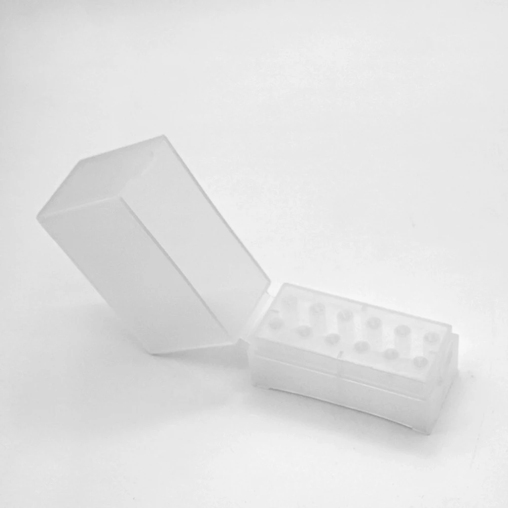 Boîte de rangement de forets, 2 pièces, organisateur de tête de meulage en plastique pour affichage d'outils de manucure, utilisation en Salon de Nail Art, forets à ongles