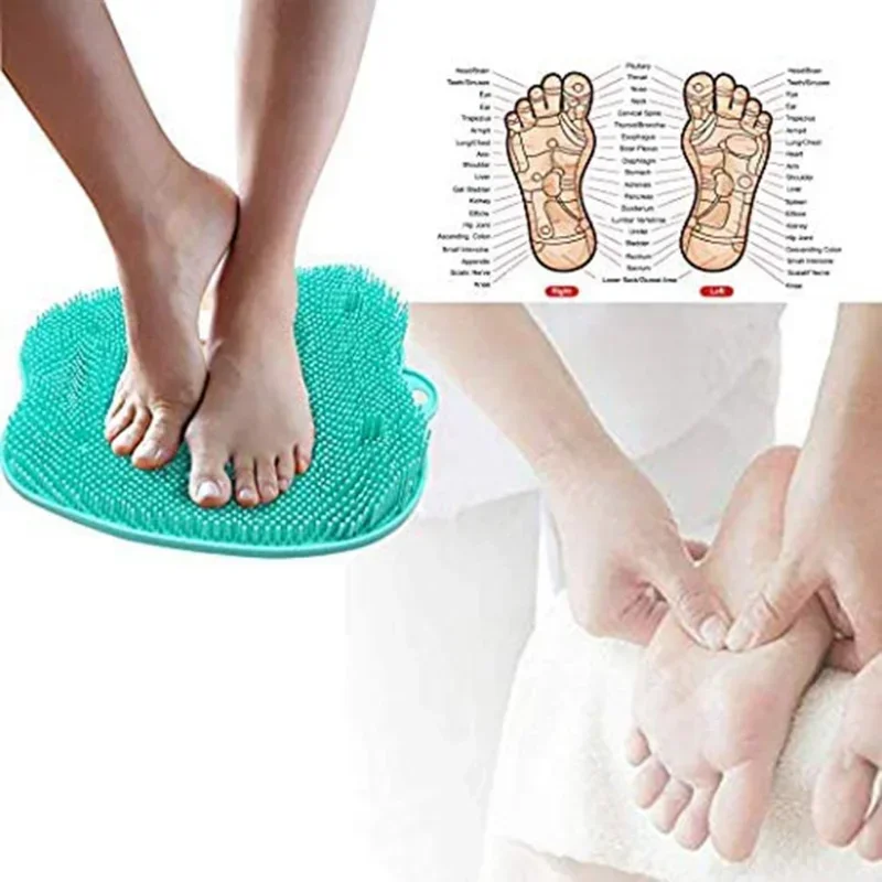 Foot Massage Cushion Peeling And Calluses Scrubbing Brush Exfoliating Portable Non-bending Washing Pad