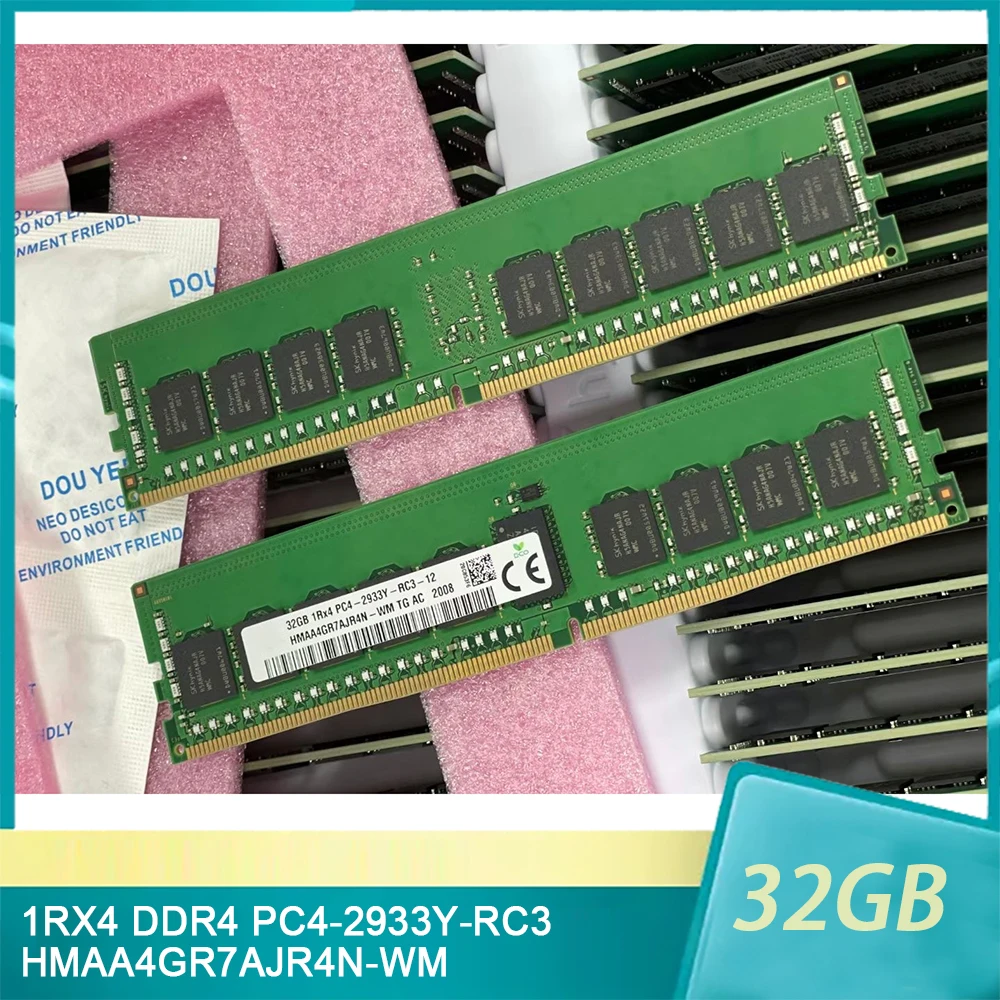 

1Pcs 32GB 32G 1RX4 DDR4 2933 PC4-2933Y-RC3 HMAA4GR7AJR4N-WM RAM For SK Hynix Memory