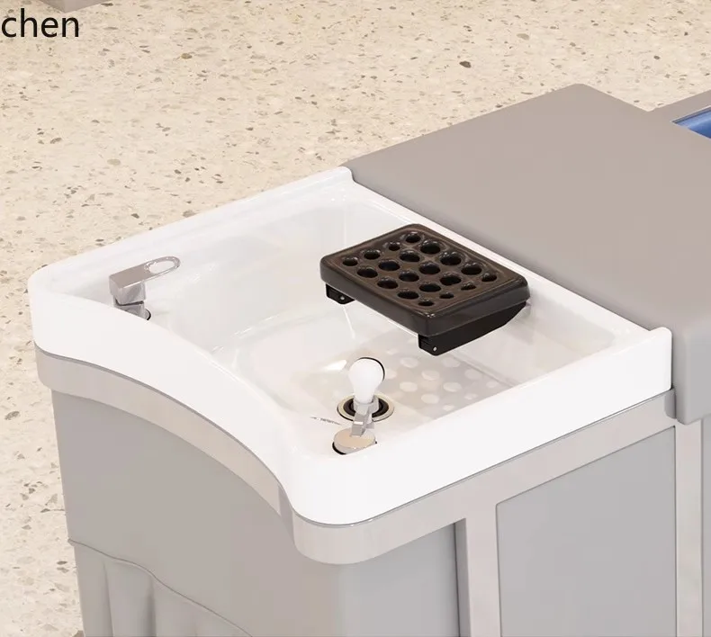 PYH Shampoo Bed for Hair Salon, Massage and Water Flushing Bed, No Plumbing Connection Needed, Storage Shampoo Bed