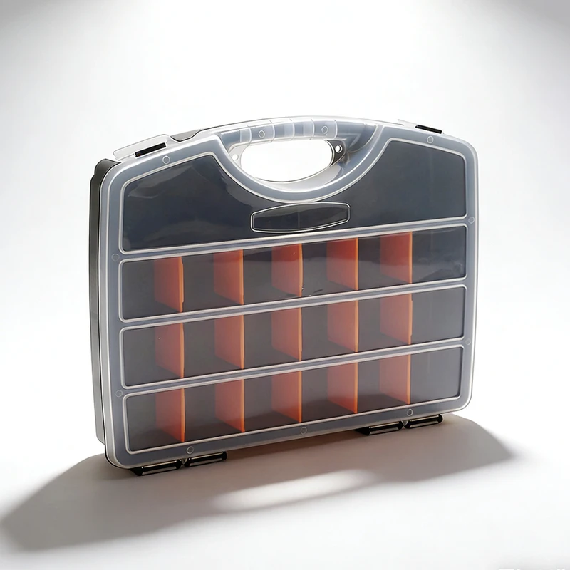 Plastic Tool Organizer Box Thickened Compartment Case For Screws Drill Bits Parts Storage