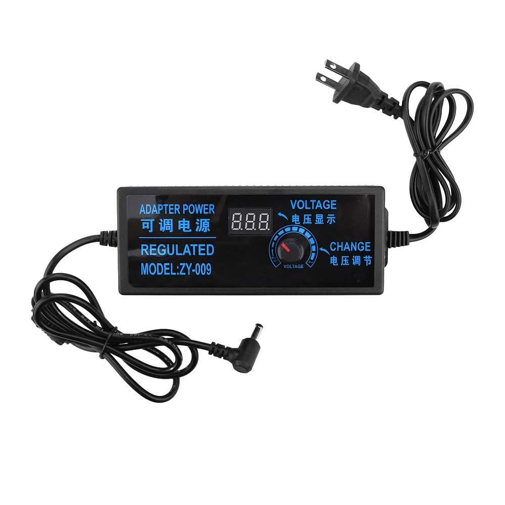 Adaptador de alimentação ajustável abaixador, tensão de escurecimento, temperatura, regulação de velocidade, alimentação comutada, CA DC, 100-240V, DC 3-24V