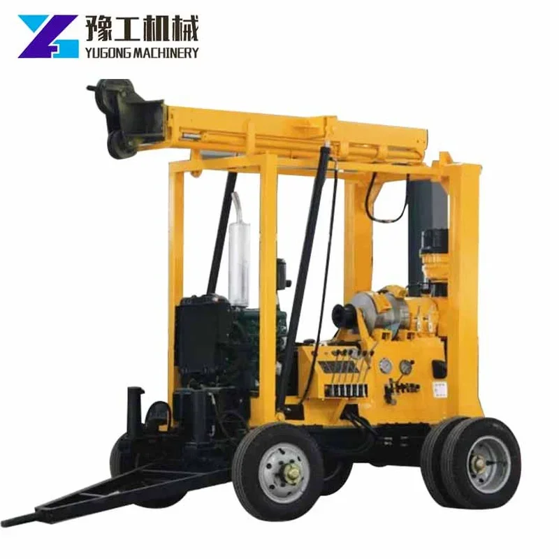 Movable Mining Rock Drill Rigs Diesel Engine Driven Borehole Pneumatic Water Drilling Rig Rotary Blasting Drilling Rig