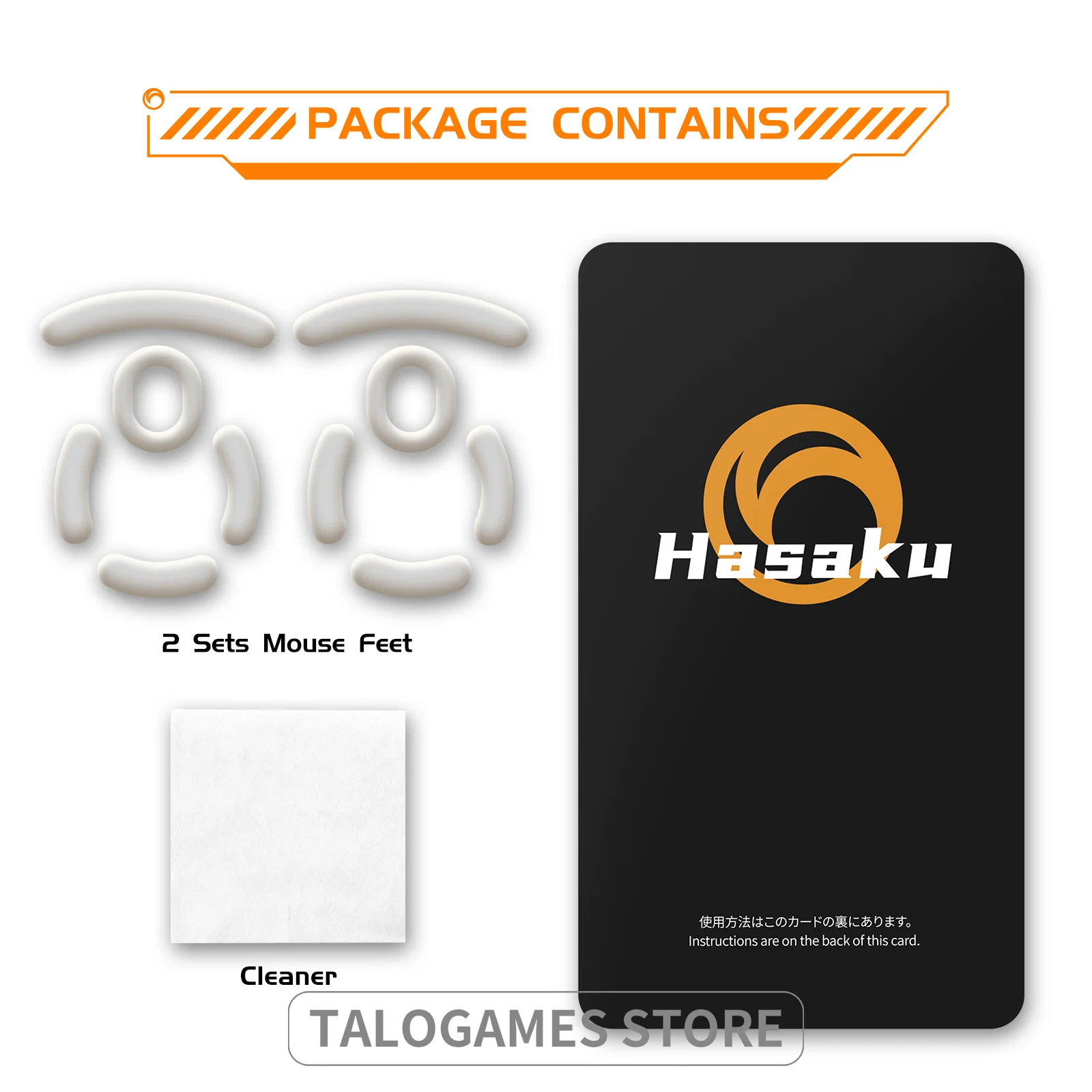 Bộ 2 Ban Đầu HASAKU Bo Tròn Các Cạnh Cong Chuột Chơi Game Chân Giày Trượt Cho Logitech GPRO Chuột Chơi Game Không Dây Chân Miếng Lót Thay Thế