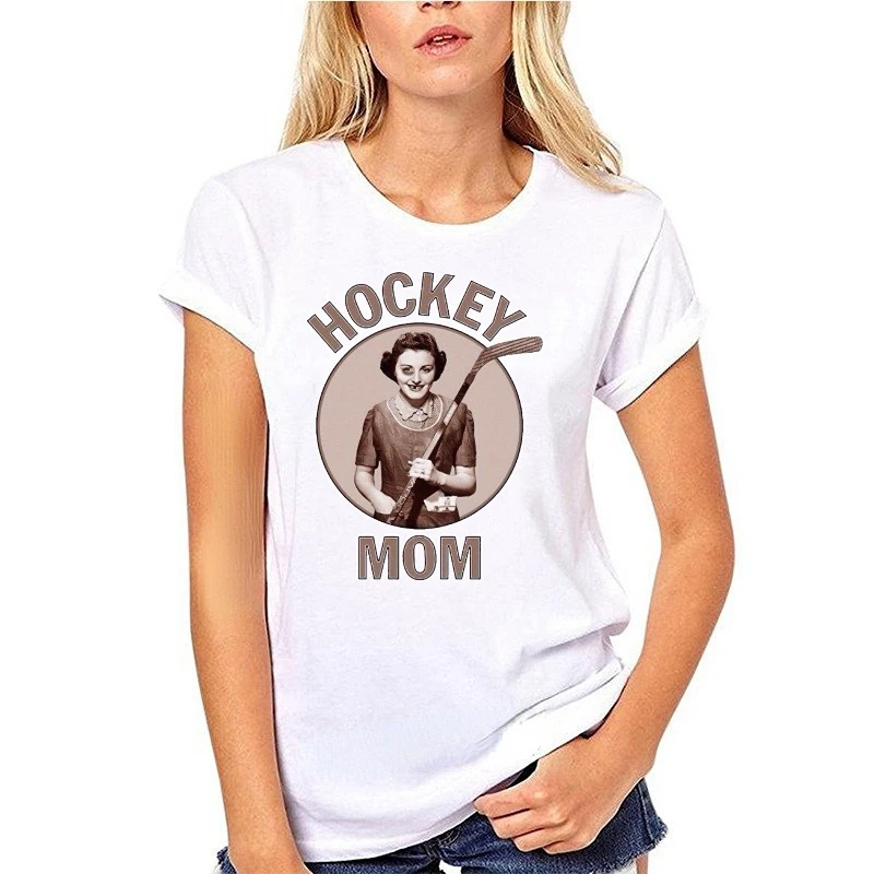 Hockey Mutter T-Shirt lässig T-Shirt kreative Grafik Design Camisa Print Humor Mann Kurzarm T-Shirt Grafik T-Shirts