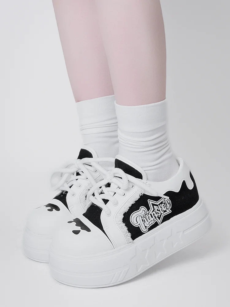 

Original Original Lolita Canvas Shoes For Transfer Students Deep Mouth Sponge Cake Shoes Versatile Lace Up Single Shoes Women