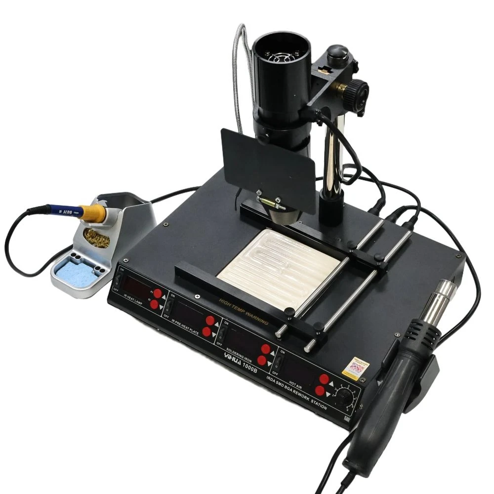 

All-in-One SMD Soldering Station Hot Air Desoldering & IR Preheating YIHUA 1000B 1350W