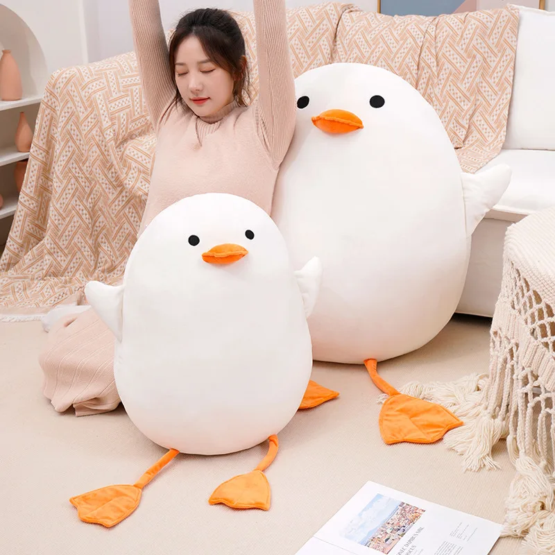 Duck Pillow Plush Toys Cute Pig Doll Girls Bed Holding A Sleeping Doll Round Pillow Cushion Doll