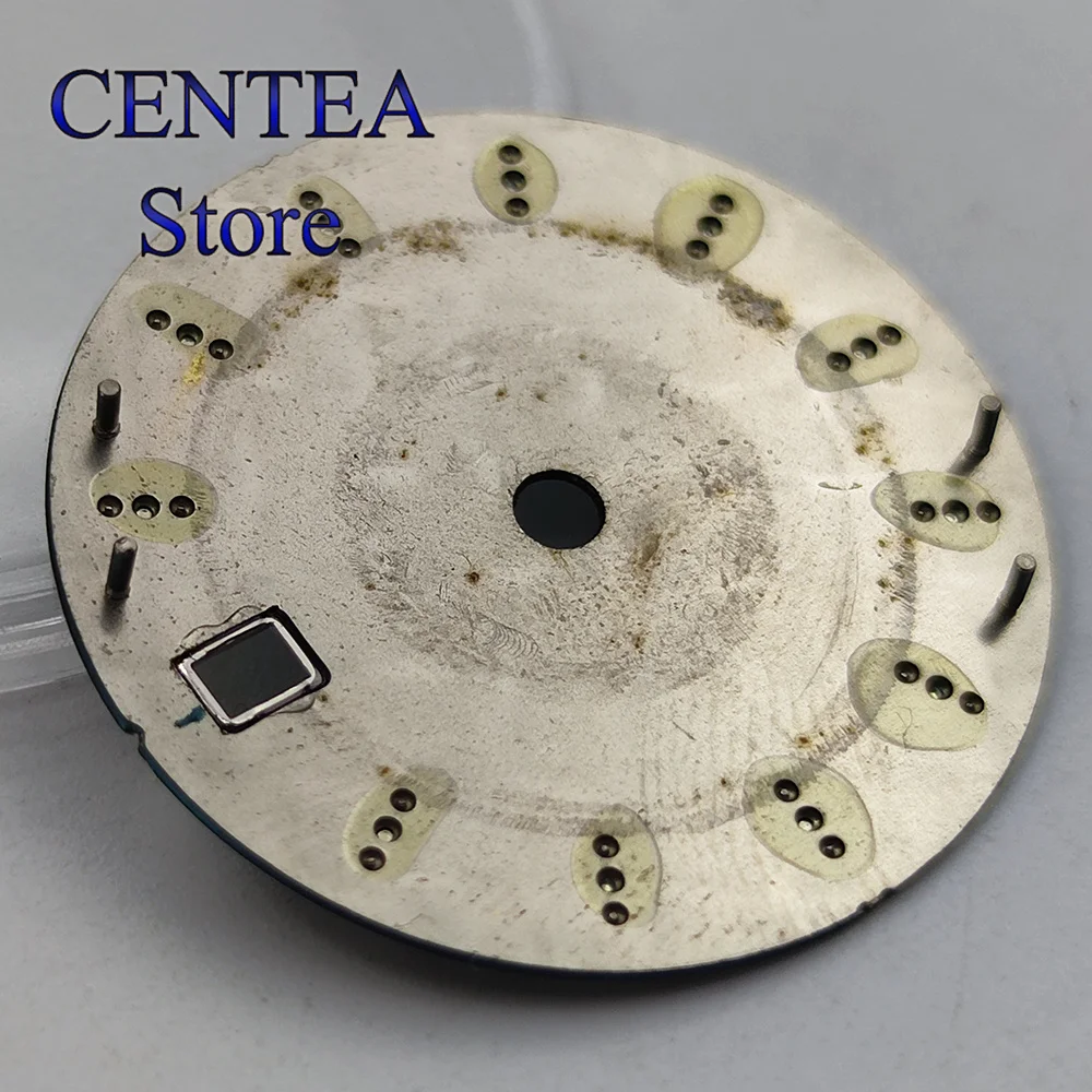 RICHUS 29mm Blue Watch Dial Green Luminous fit NH35 Movement fit 3 O'clock Crown 3.8 O'clock Crown