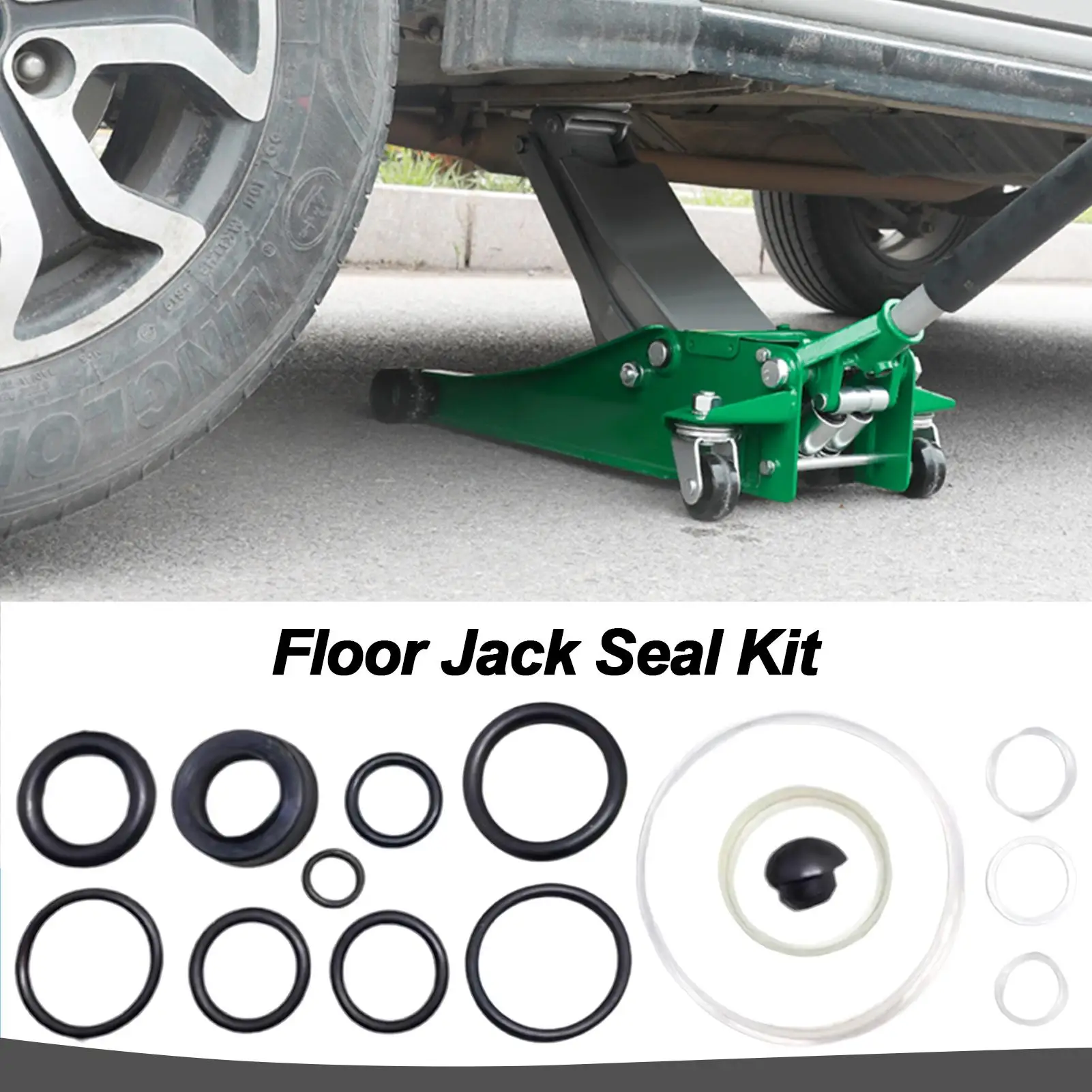 Floor Jack Seal Kit O Ring Horizontal Jack Accessories Complete Set Professional Car Repair Tool Practical Set for Mechanics