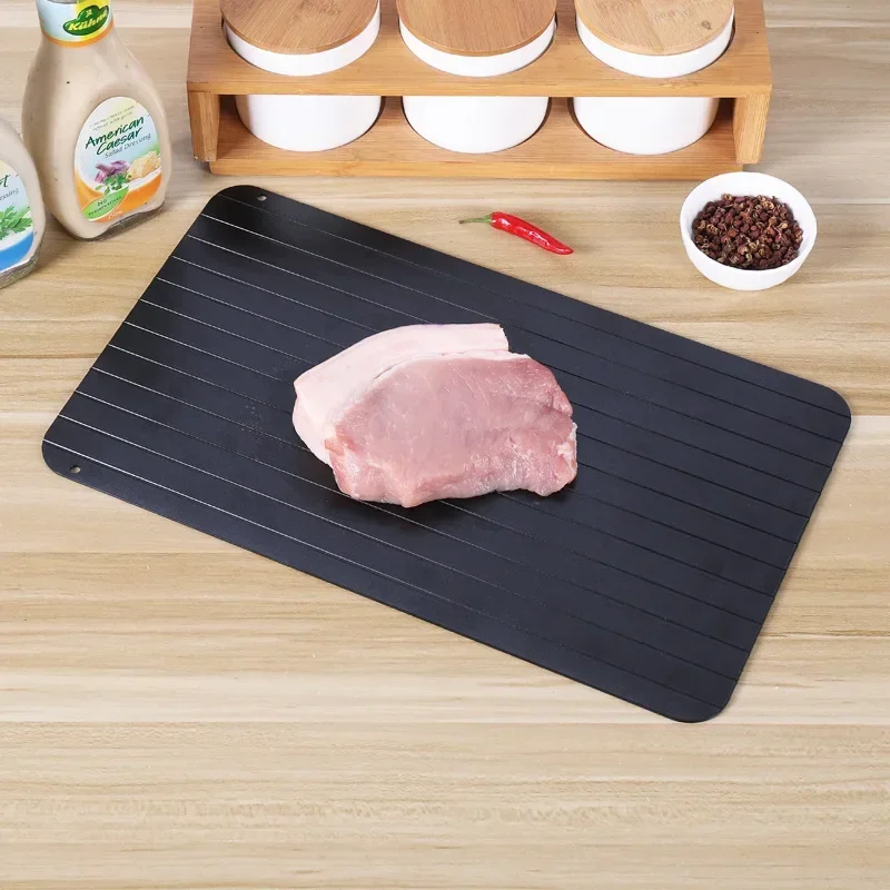 Aluminum Alloy Quick Thawing Plate Seafood Steak Natural Thawing Plate Locks Nutritious Meat Thawing Plate