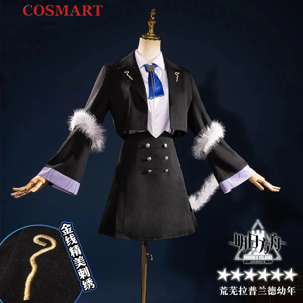 COSMART Arknights Lappland Infancy Cosplay Costume Cos Game Anime Party Uniform Hallowen Play Role Clothes Clothing