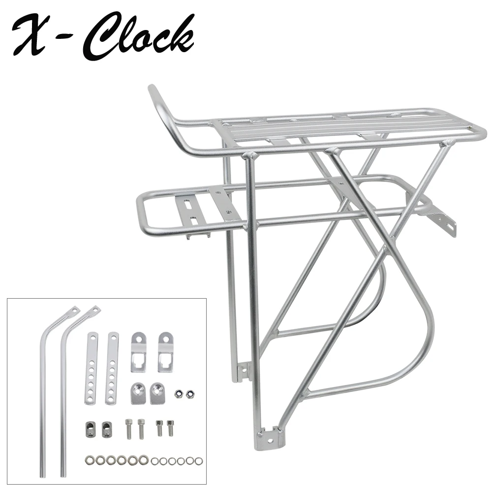 

Ebike Battery Case Box Rear Rack Bicycle Carrier Bike Luggage Cargo Rear Rack Electric Bicycle Battery Double Layer Luggage Rack