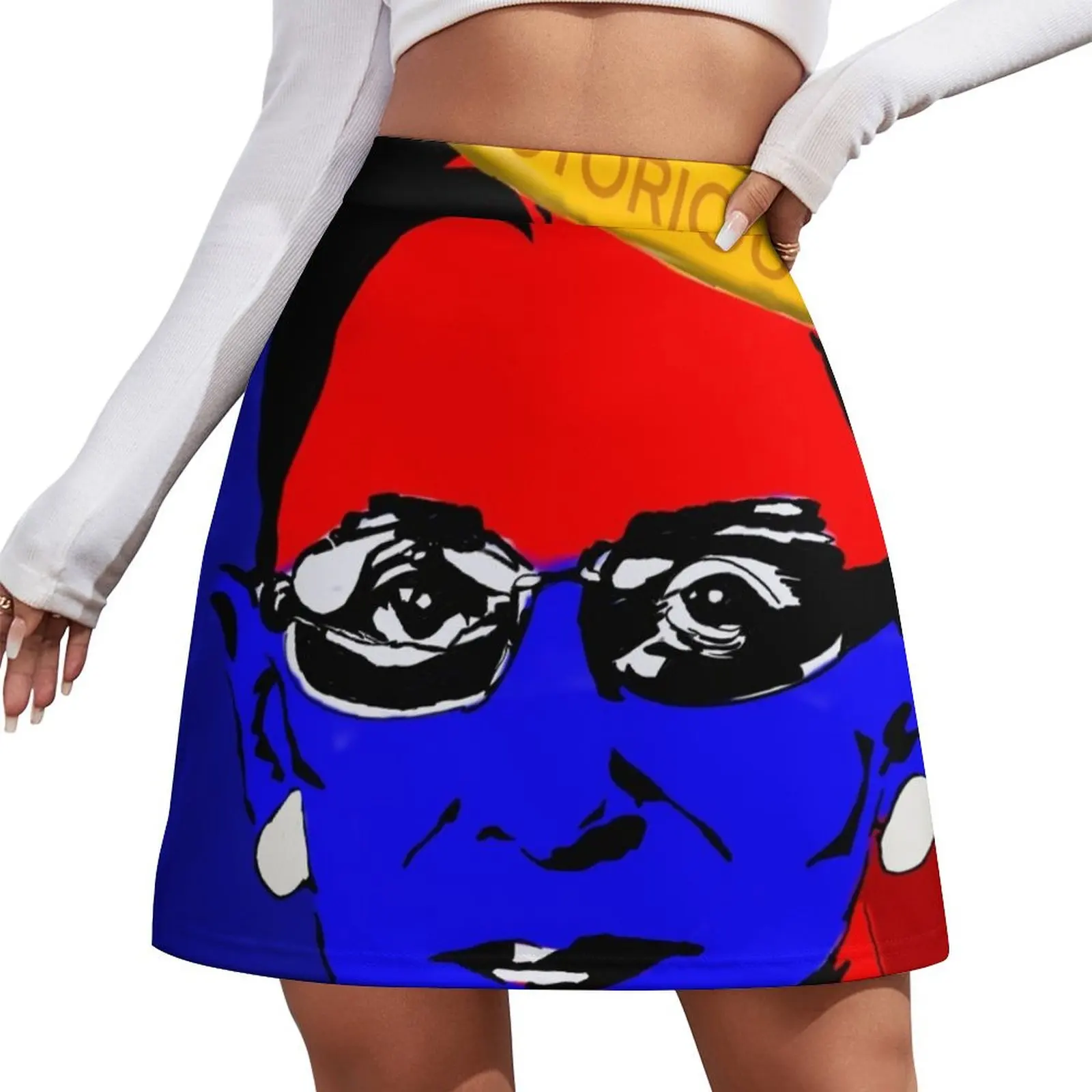 

Мини-юбка RBG, наряды для рейвов для женщин, наряды для ночных клубов, милая юбка