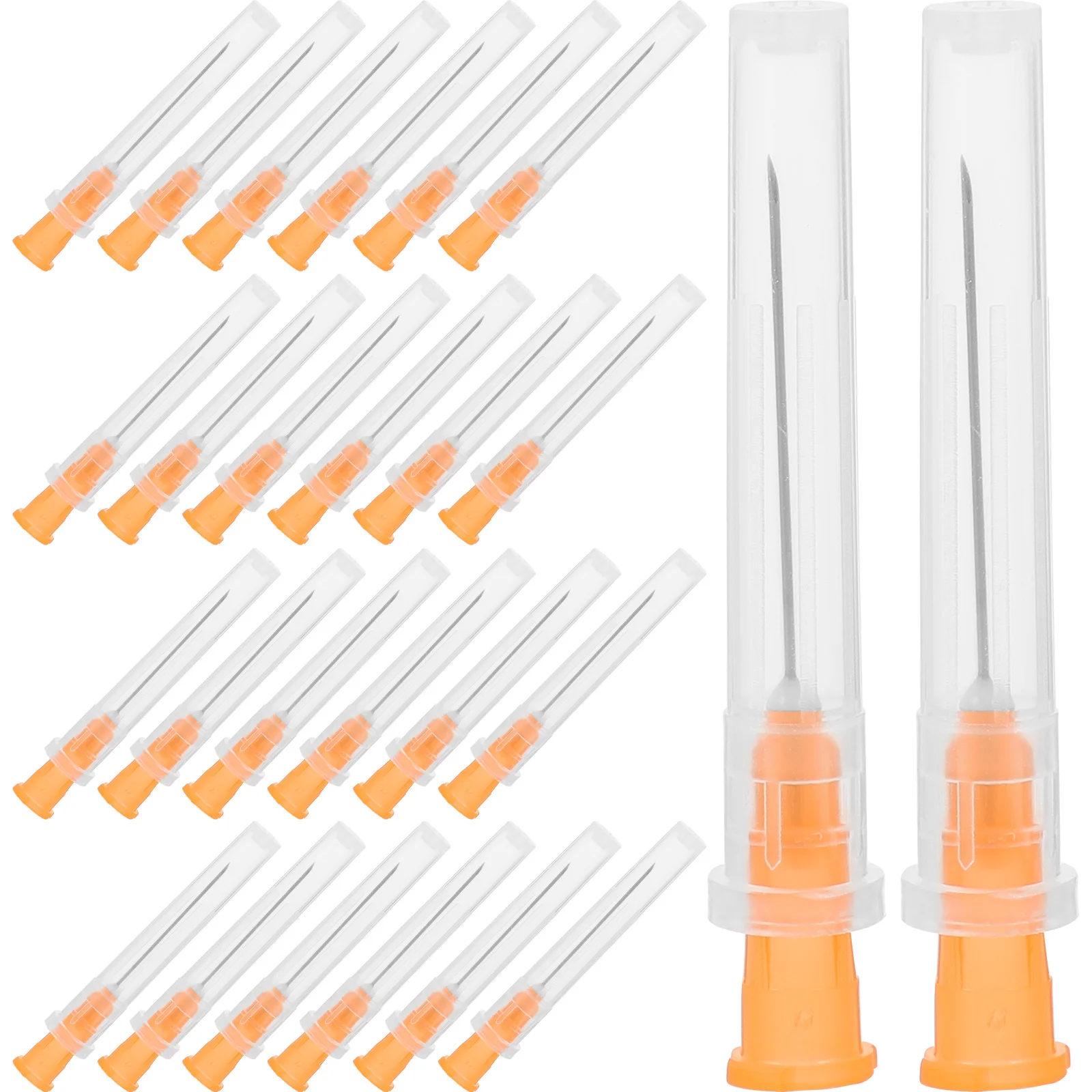 100Pcs Syringe Tip Dispensing Needles Laboratory Use 25 Gauge 1 Inch Injection Needles 25G 1 Inch Needle Dispensing Needle