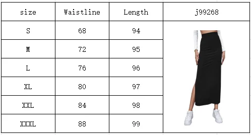Summer 2026 New High-Waisted Girls Buttocks Split Long Skirt Sexy Spice Girl Pure Sensual Woman in the Long-Ribbed Skirt