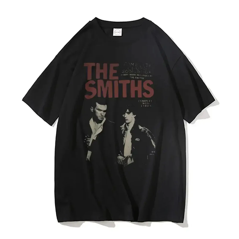 JRJZ Fashion Printed The Smiths Mens T-Shirt Haikyuu Print T-Shirt Pure Cotton Y2k Tops Alternative Oversized T-Shirt ROLI 72636