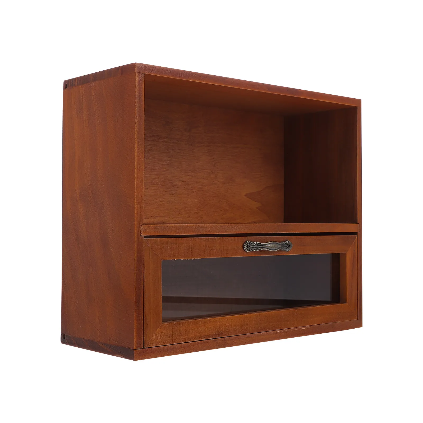 Wooden Retro Drawer Storage Box Jewelry Organizer Desktop Small Storage Cabinet Small Object Organizer Desktop Wooden Lockers