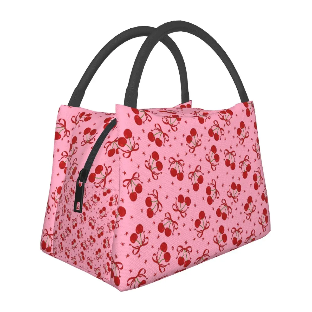 Cherry Insulated Lunch Bag for School Bento Storage Food Boxes Portable Container Cooler Thermal Lunch Box Tote