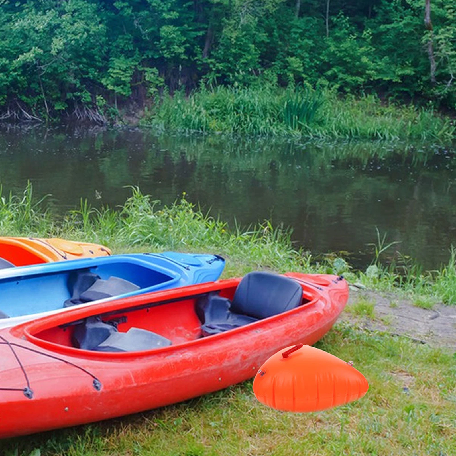 

2Pcs Bags for Kayak Canoe Inflatable Boats Flotation Device Waterproof Floating Bag for Outdoor Water Adventures