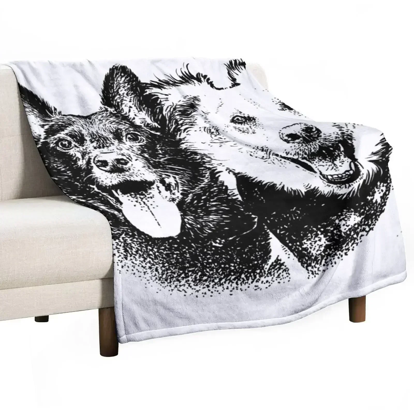 Puppers Throw Blanket Sofa Sofa Quilt for babies for sofa Beach Thins Blankets